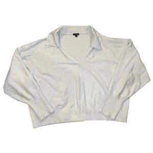 Express Ice Blue Collared Sweater Size XL